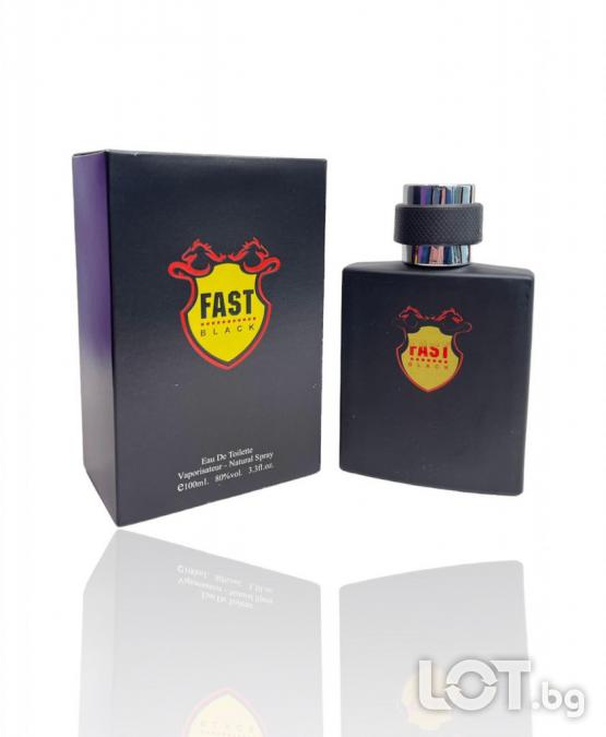 Парфюмна вода за мъже Fast Black, 100ml EAU DE Toilette