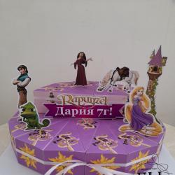 Картонена хартиена торта Rapunzel