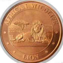 1 oz copper bar 99.9 % чисто медно кръгло кюлче Lion