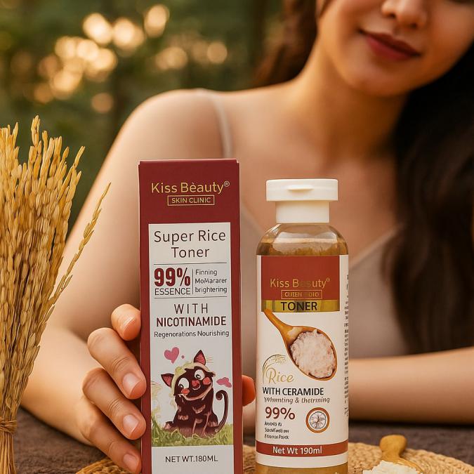Тонер за лице с оризов екстракт, никотинамид и церамиди Super Rice Ton