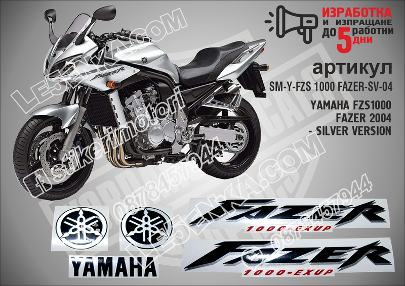 Yamaha Fzs1000 Fazer 2004 - Silver Version