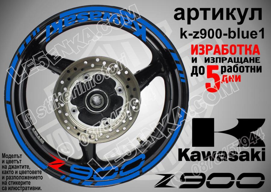 Kawasaki Z900 Blue