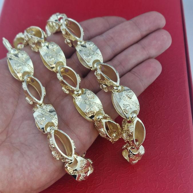 Ланец Versace Oval Gold  14К позлата