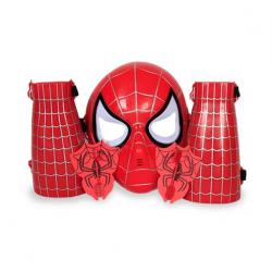 3404 Комплект маска на Спайдърмен с протектор и изстрелвачка паяк