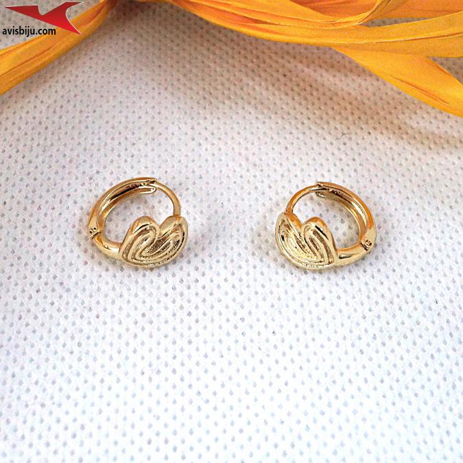 Обеци с 14К златно покритие