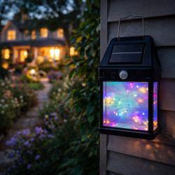Градиска соларна лампа с декоративни Led лампички Fairy lights - мека,