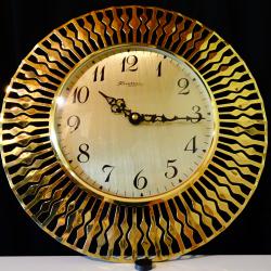 Richter W. Germany, стенен часовник, позлата.