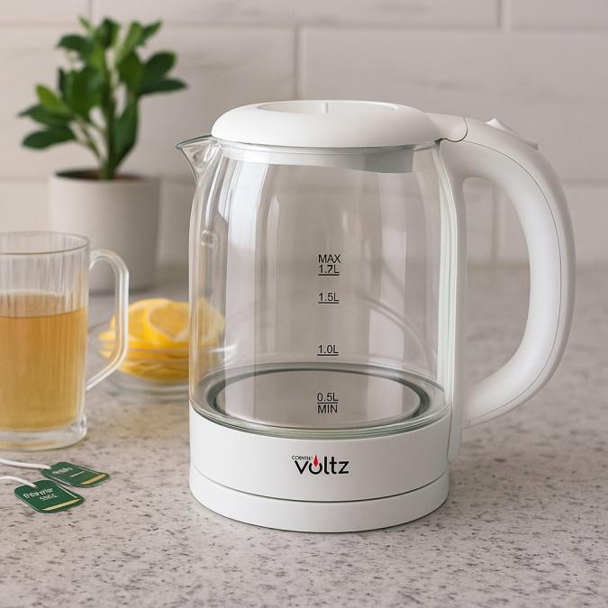 Електрическа кана Voltz, 2200w, 1.7л., Стъкло