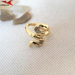 Пръстен с 14К златно покритие и с цирконий