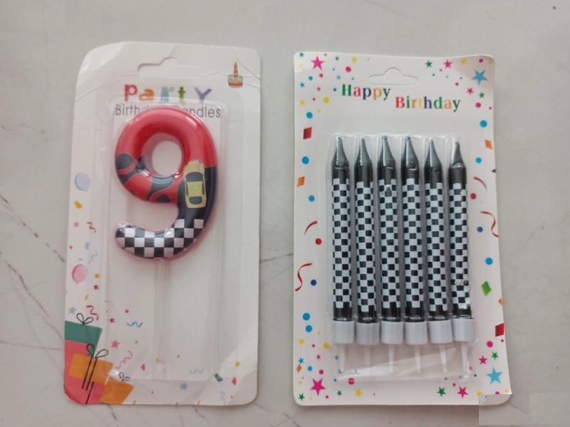 Свещички за торта Red Racing 9г