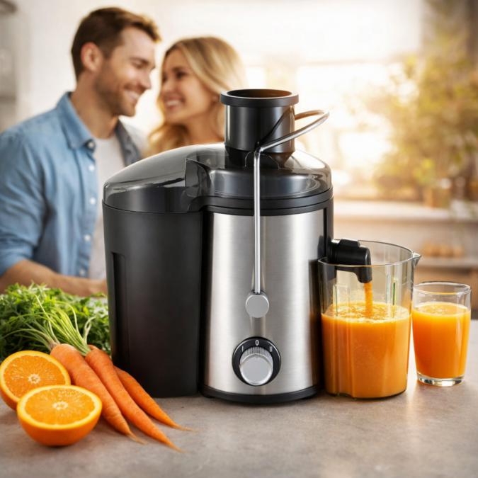 Сокоизстисквачка Muhler Mj-600s, 600w, Корпус и цедка от неръждаема ст