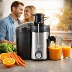 Сокоизстисквачка Muhler Mj-600s, 600w, Корпус и цедка от неръждаема ст