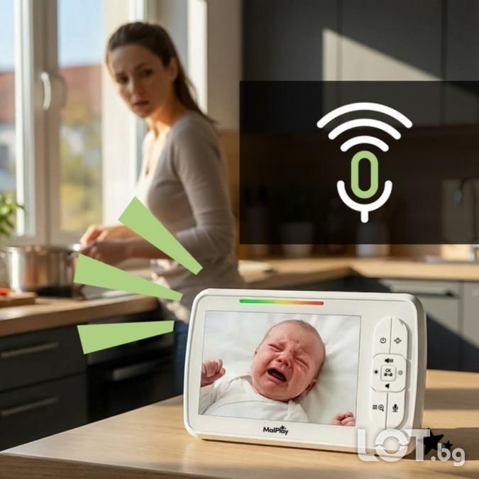 Електронен бебефон Nannyeye Vision 5,0 инча
