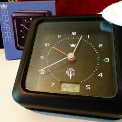 Австрийски настолен часовник, аларма, градуси, дата.