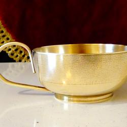Бронзова чаша, позлата, 160 мл.