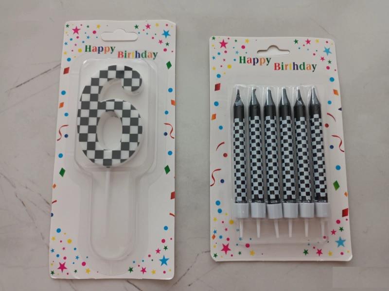 Свещички за торта Racing Cars 6г