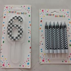 Свещички за торта Racing Cars 6г