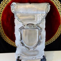 Калаено пано Поздравление за калаена сватба, гравиране, снимка.