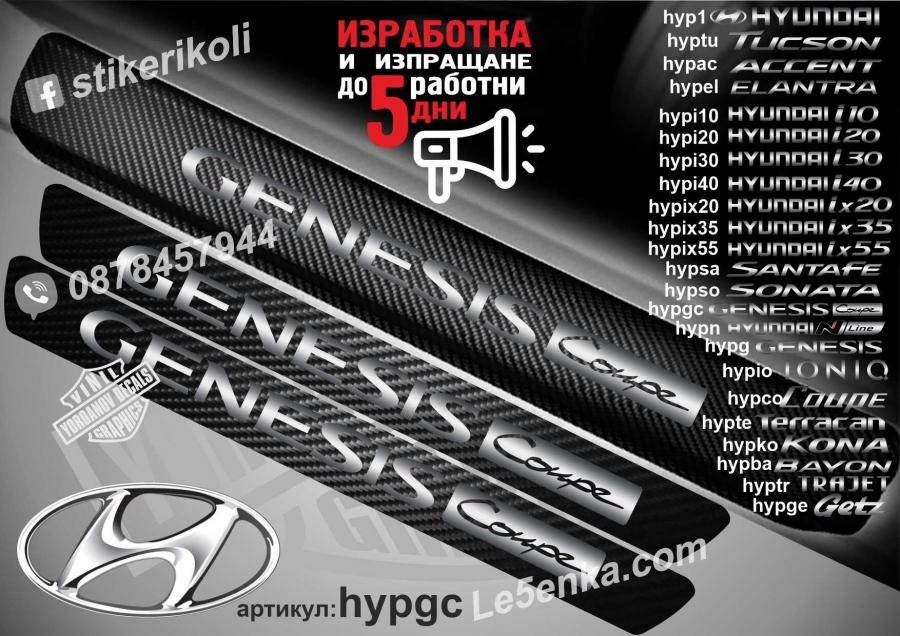 Hyundai Genesis Coupe прагове от карбон