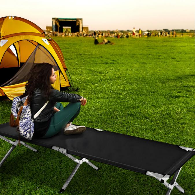 Сгъваемо къмпинг легло XXL  Здраво, компактно и удобно за сън навсякъ
