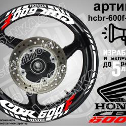 Honda CBR 600f White надписи и кантове за джанти
