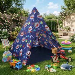 Детска типи палатка XXL с акули  сгъваема къщичка за игра за дома и г