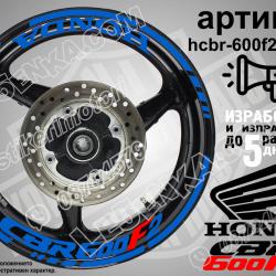 Honda CBR 600f2 Blue надписи и кантове за джанти