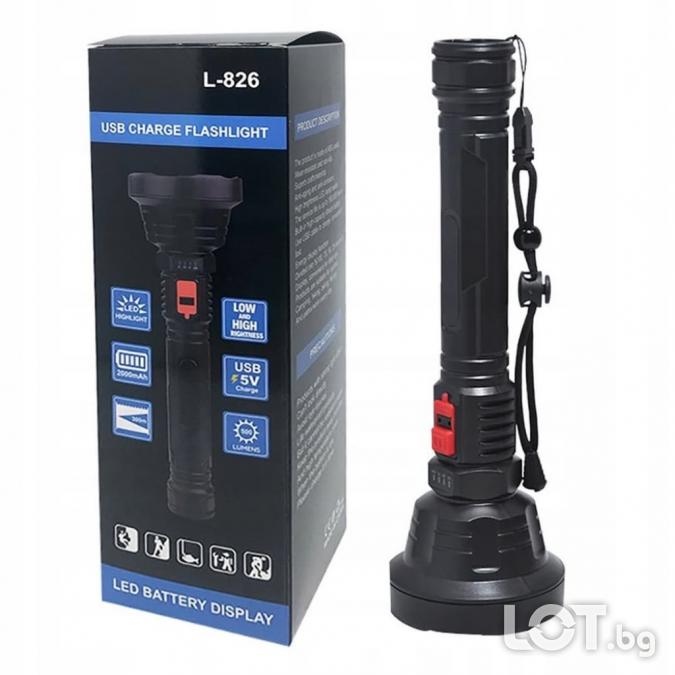 Тактически LED USB фенер