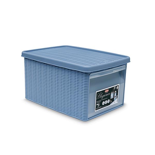 Универсална кутия с отвор Stefanplast Elegance M, 15l, синя