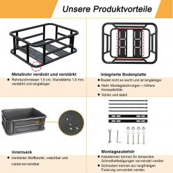 Кошница за велосипед, мотопед, скутери и електрически.  Товарна мрежа