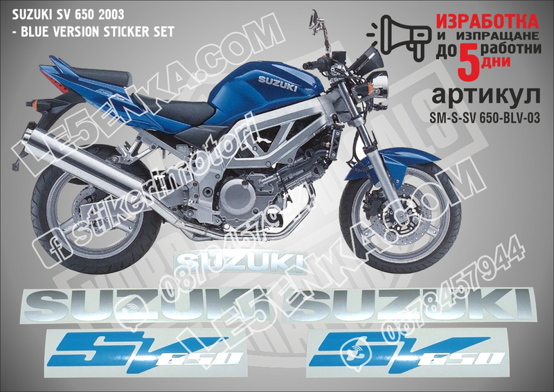 Suzuki Sv650 2003 - Blue Version