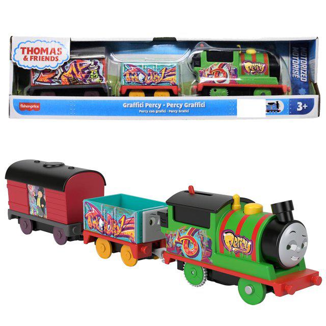 Оригинално моторизиранo влакче Thomas & Friends - Graffiti Percy
