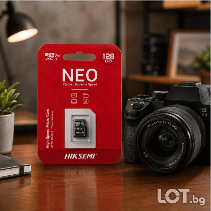 Hiksemi NEO 128gb  Карта памет за IP камери, видеонаблюд