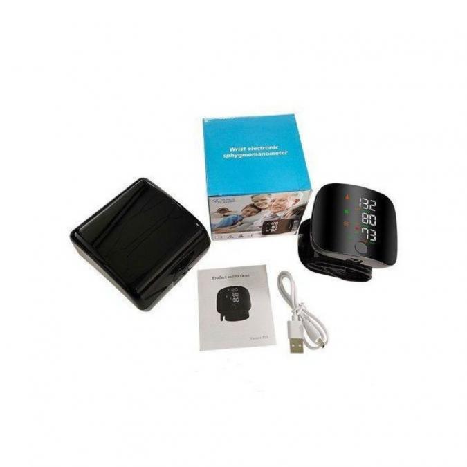 Преносим дигитален апарат за кръвно налягане за китка с LCD дисплей и