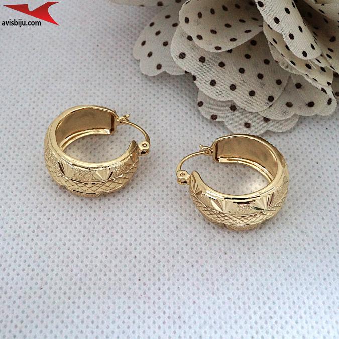 Обеци с 14К златно покритие