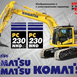 Komatsu PC 230nhd стикери