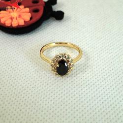 Пръстен с 14К златно покритие и с цирконий