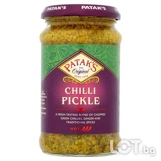 Pataks Chilli Pickle Патакс Чили Туршия Люта 283гр