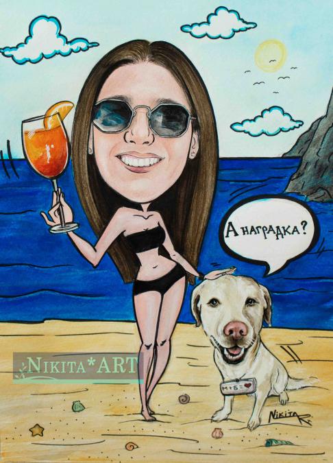 Карикатури по снимка ръчна изработка