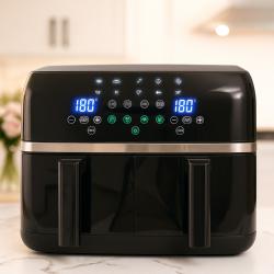 Двоен Air fryer T&G Best Cooking 32847a0 - отделни LED дисплеи за всяк..