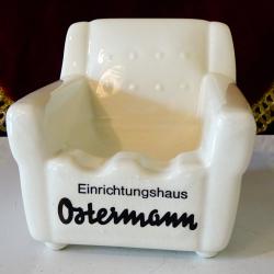 Порцеланов пепелник Кресло, KWU Dehme, W. Germany.