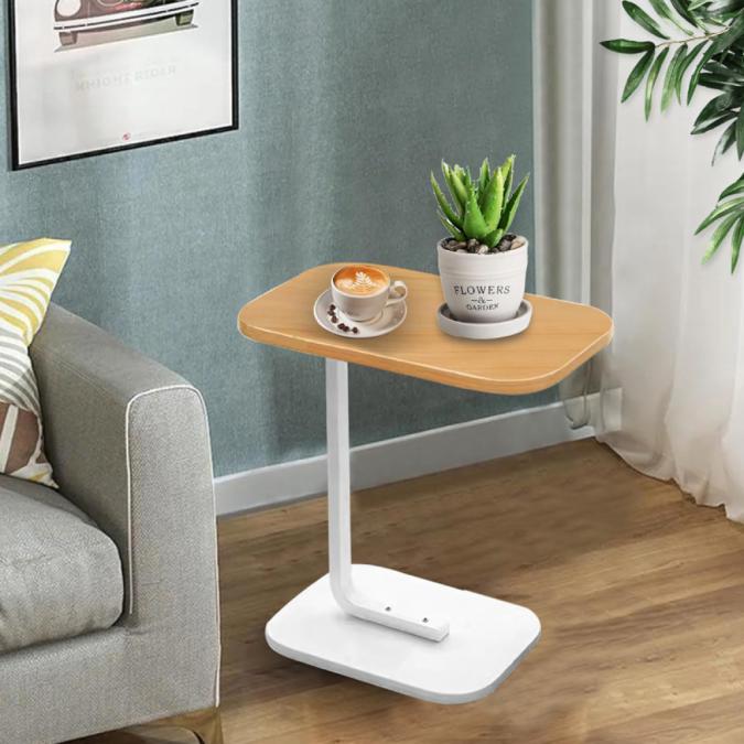 Многофункционална C-образна масичка за кафе, за хол и спалня