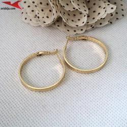 Обеци с 14К златно покритие