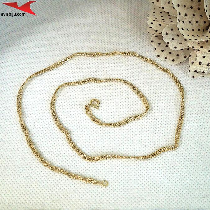 Синджир с 14К златно покритие