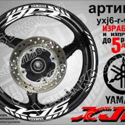 Yamaha XJ6 White надписи и кантове за джанти