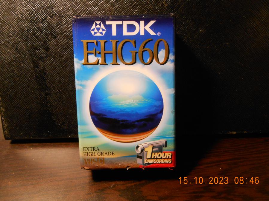 TDK E-hg 60 8mm Vhs-c Video Cassette