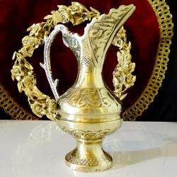 Персийска бронзова кана 320 гр., арабска калиграфия.