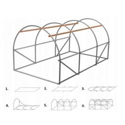 Компактна бяла оранжерия - професионална защита и идеални условия за в