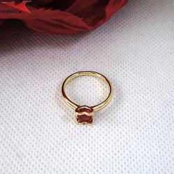 Пръстен с 14К златно покритие и с цирконий