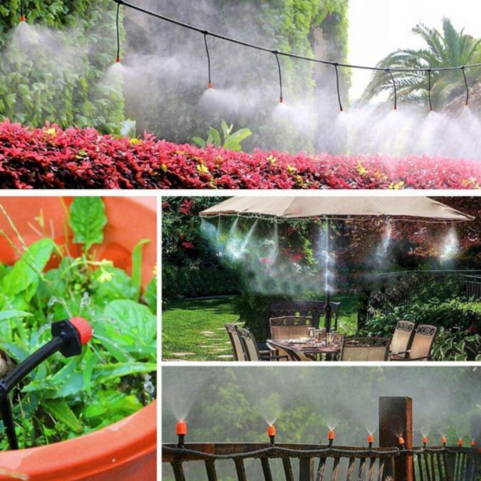 Комплект за капково напояване 25 м  пълен сет с регулируеми дюзи